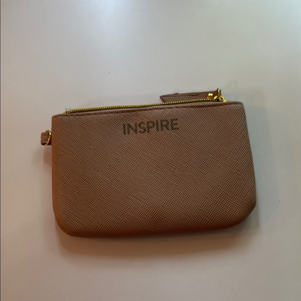 Inspire Tan Wristlet Clutch
